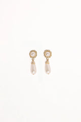 Estelle Earrings - Gold/Pearl