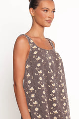 Abbott Mini Dress - Brown Floral