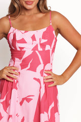 Berenice Mini Dress - Pink Floral