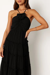 Dottie Halterneck Maxi Dress - Black