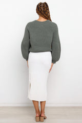 London Knit Sweater - Emerald
