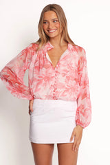 Marni Top - Pink Floral
