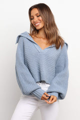 Declan Knit Sweater - Blue