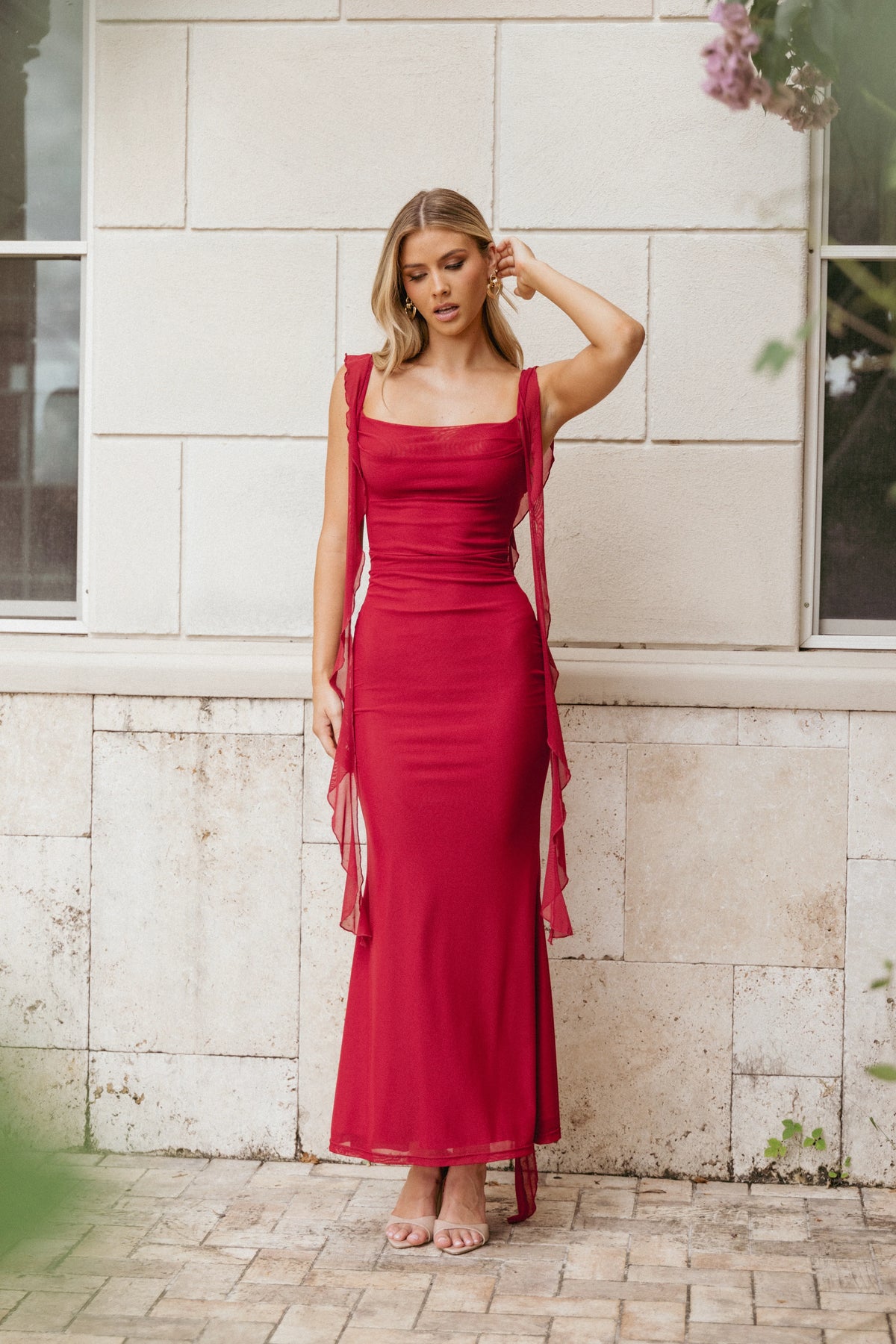 Chiara Maxi Dress - Red
