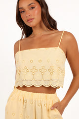 Clementine Pant Set - Honeysuckle Yellow