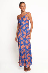 Bottie Maxi Dress - Blue/Orange Floral