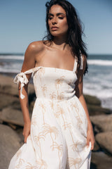 Ginelle Jumpsuit - White Print