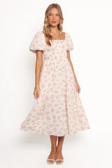 Eowyn Maxi Dress - Ivory Pink