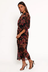 Audrina Maxi Dress - Deep Night Floral