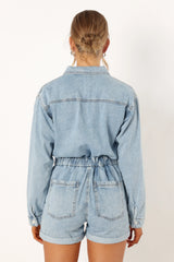 Danielle Romper - Medium Denim