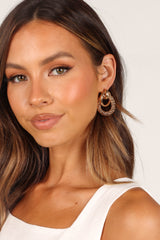 Amelia Hoop Statement Earrings - Gold