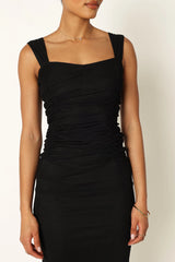 Naomi Midi Dress - Black