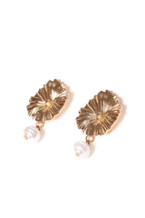 Jett Earrings - Gold/Pearl