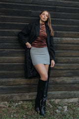 Falo Mini Skirt - Black Cream