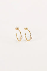 Damie Hoop Earrings - Gold