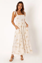 Ginelle Jumpsuit - White Print