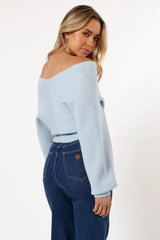 Langton Knit Sweater - Pale Blue