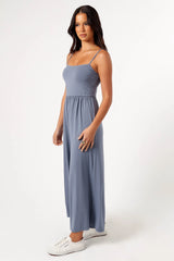 Kameron Knit Jumpsuit - Dusty Blue
