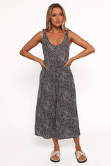 Lea Jumpsuit - White Black