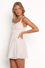 Janessa Mini Dress - Cream Floral