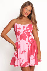 Berenice Mini Dress - Pink Floral