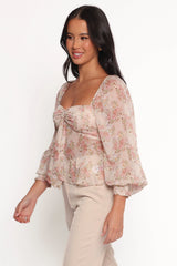 Darrie Long Sleeve Top - Blush