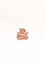 Capri Hair Clip - Tan Check