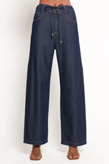 Kirie Wide Leg Denim Pant - Indigo
