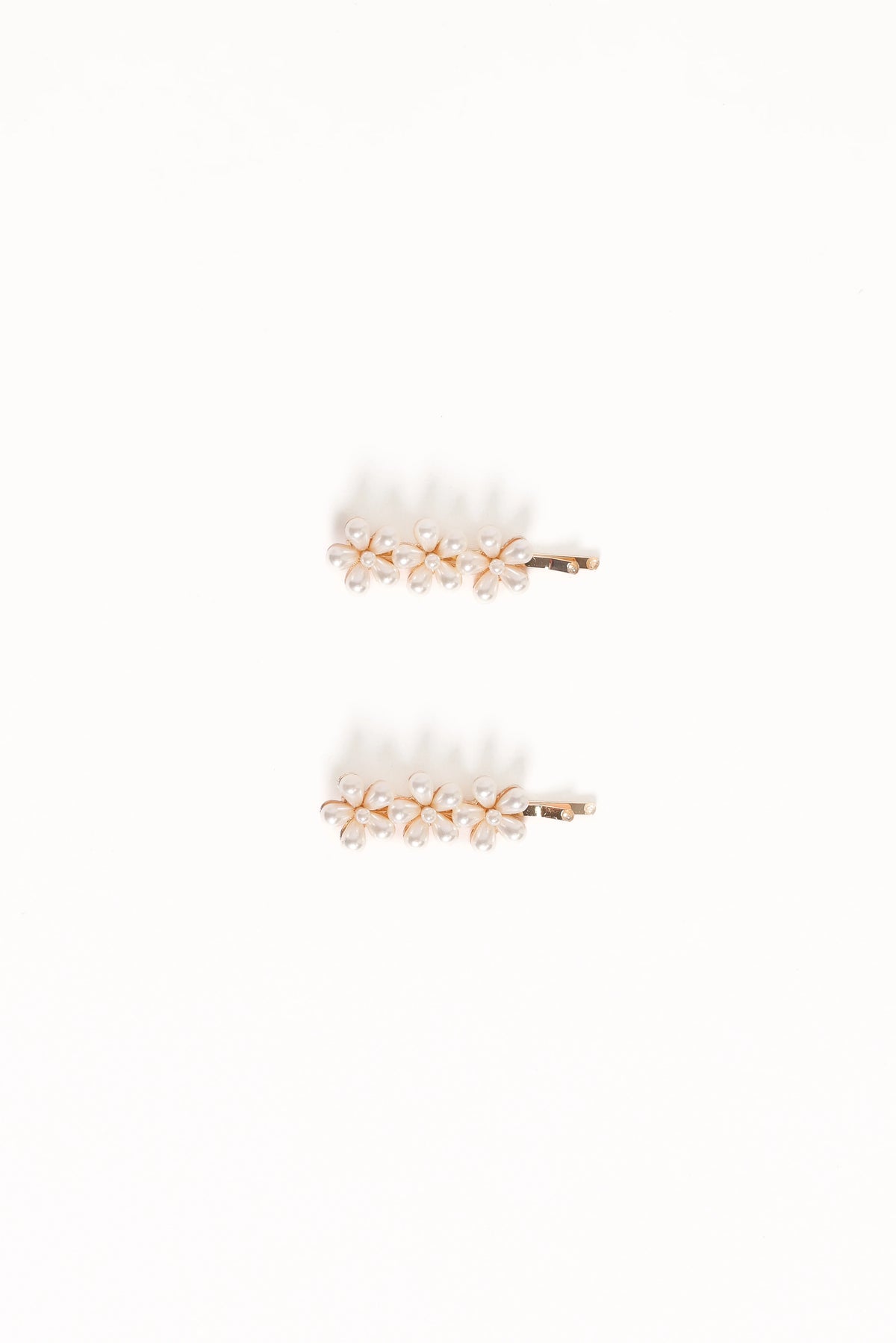 Isabella Hair Clip Set - Pearl