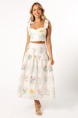 Kara Two Piece Set - White Floral