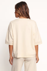 Ash Knitted T-Shirt - White