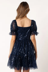 Karina Mini Dress - Navy