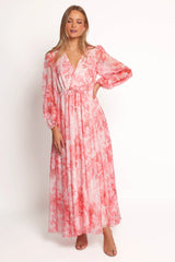 Anisa Maxi Dress - Pink Floral