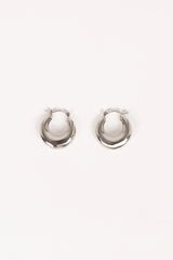 James Hoop Earrings - Silver