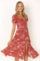 Franklin Dress - Rust Floral