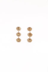 Coral Earrings - Gold
