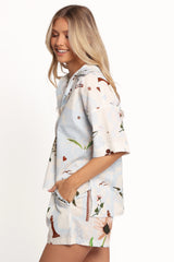 Jaymes Shirt - Blue Floral