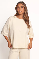 Ash Knitted T-Shirt - White