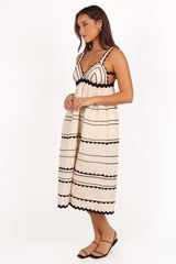 Jeanie Midi Dress - Natural