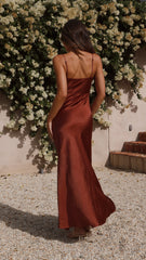 Julia Maxi Dress - Rust