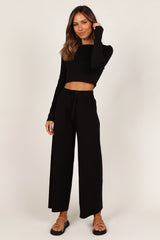Ayers Long Sleeve Set - Black