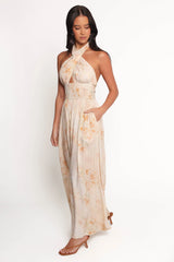 Lunaria Halterneck Jumpsuit - Floral