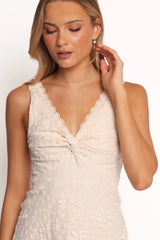 Louise Midi Dress - Cream