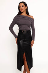 Jasmyn Midi Skirt - Black