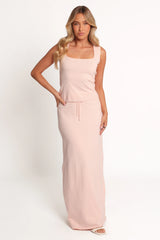 Beatrice Knitted Top - Peach