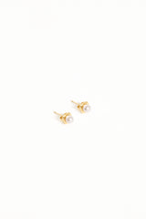 Helene Stud Earrings - Gold/Pearl
