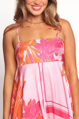 Elanor Maxi Dress - Pink/Orange