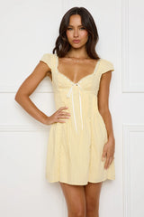 Oak Tree Mini Dress Yellow