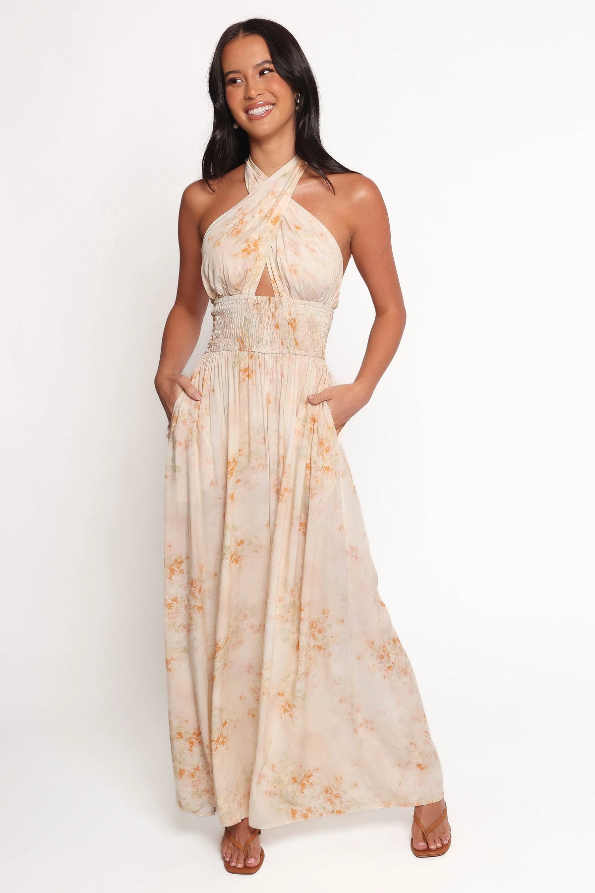 Lunaria Halterneck Jumpsuit - Floral