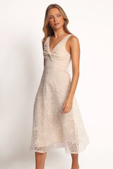 Louise Midi Dress - Cream